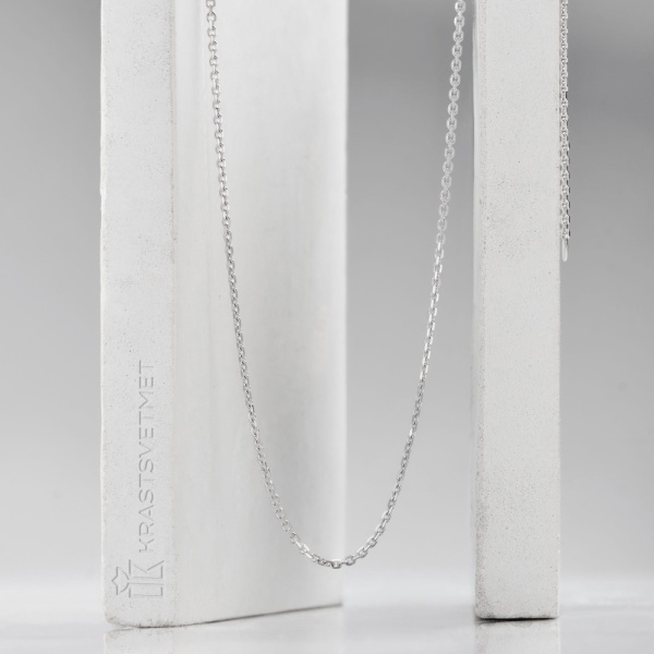 Цепь из белого золота 585, плетение «Якорь»